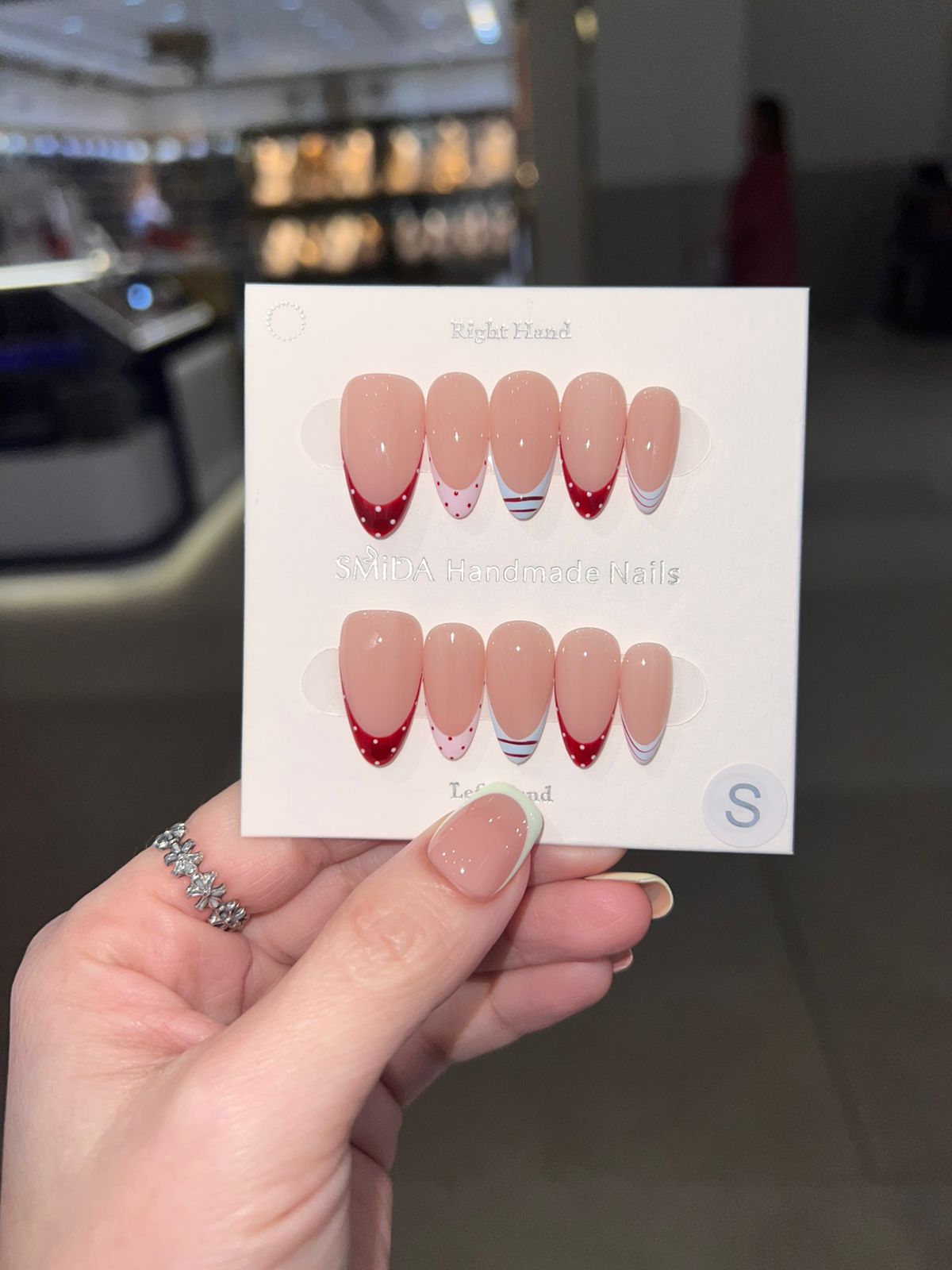 C913 Colorful Press-On Nails | SMiDA Dubai