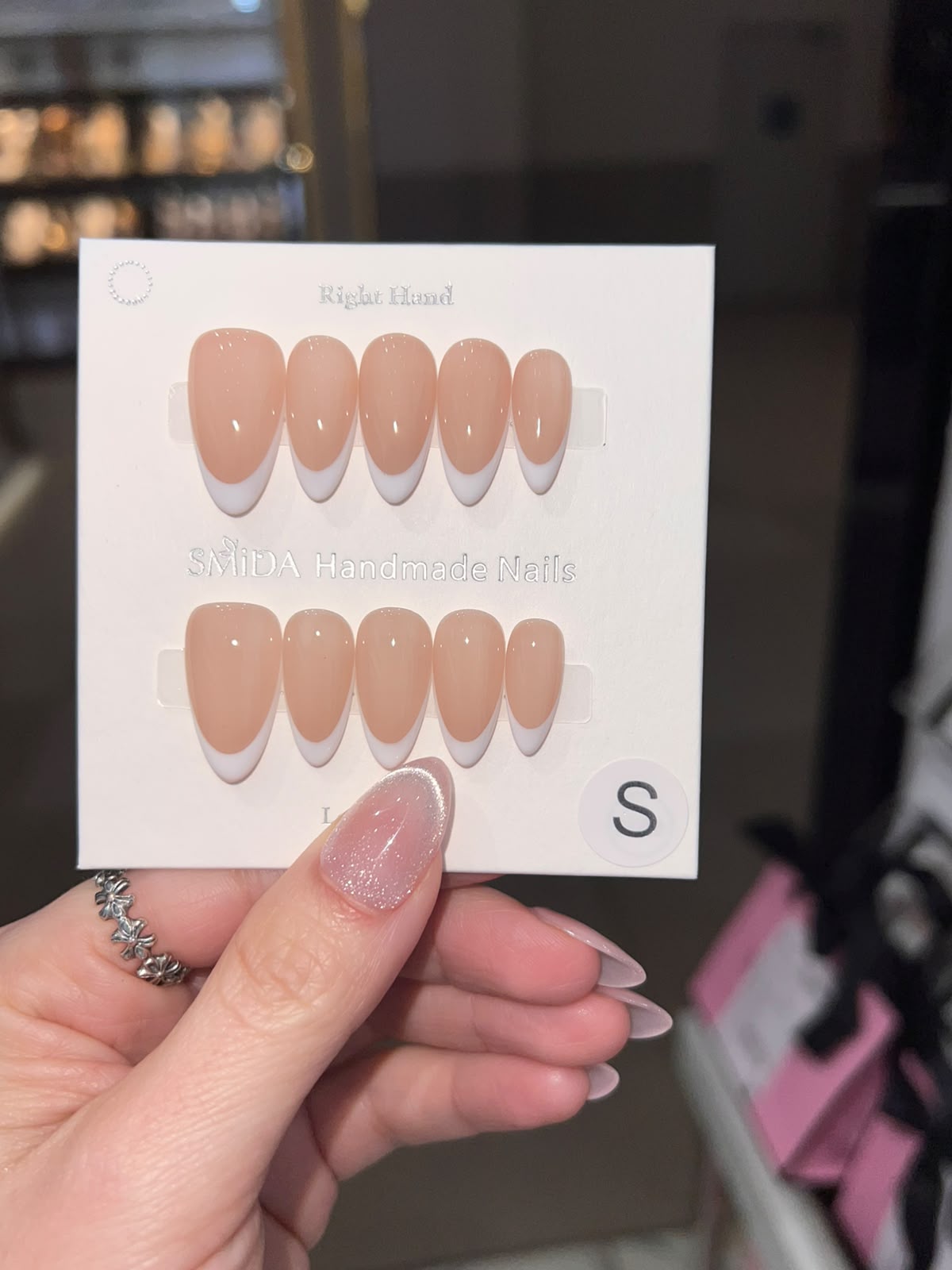 French Tip Press-On Nails UAE - F413