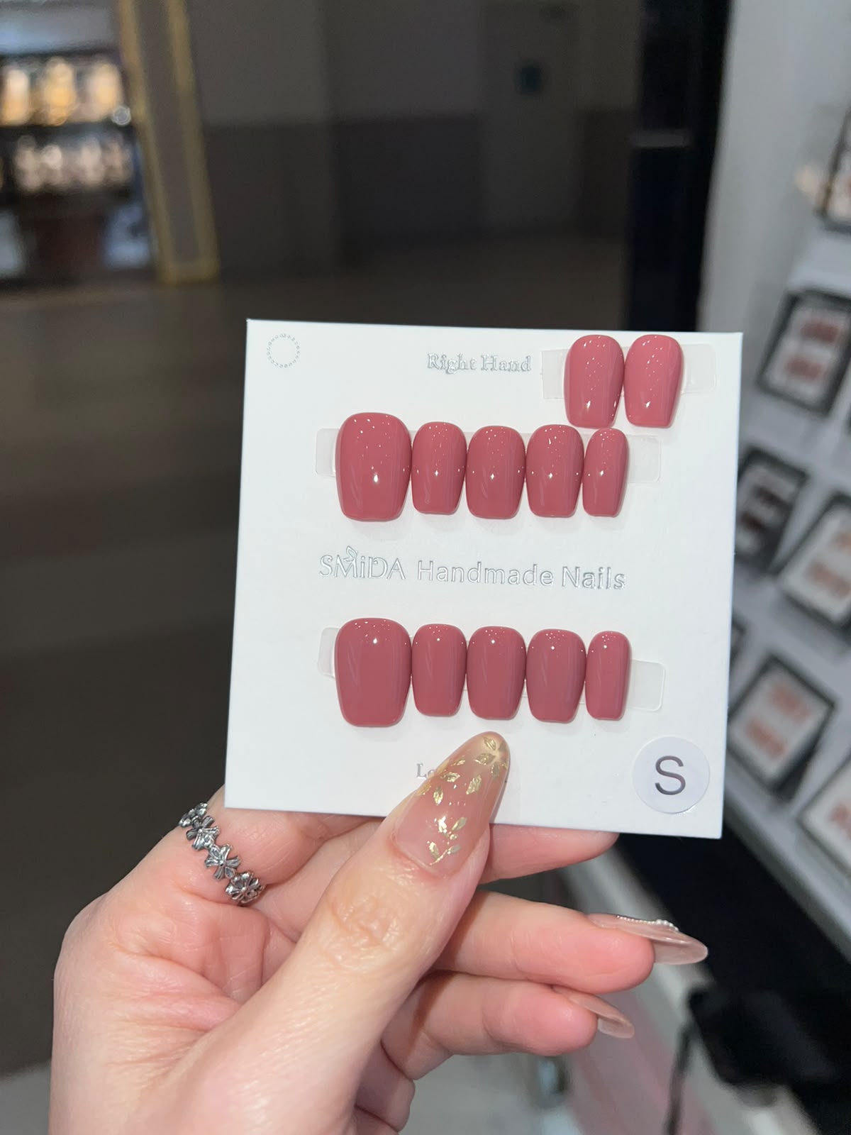 P505 Solid Press-On Nails - Clean Korean Nail Tips | SMiDA Dubai