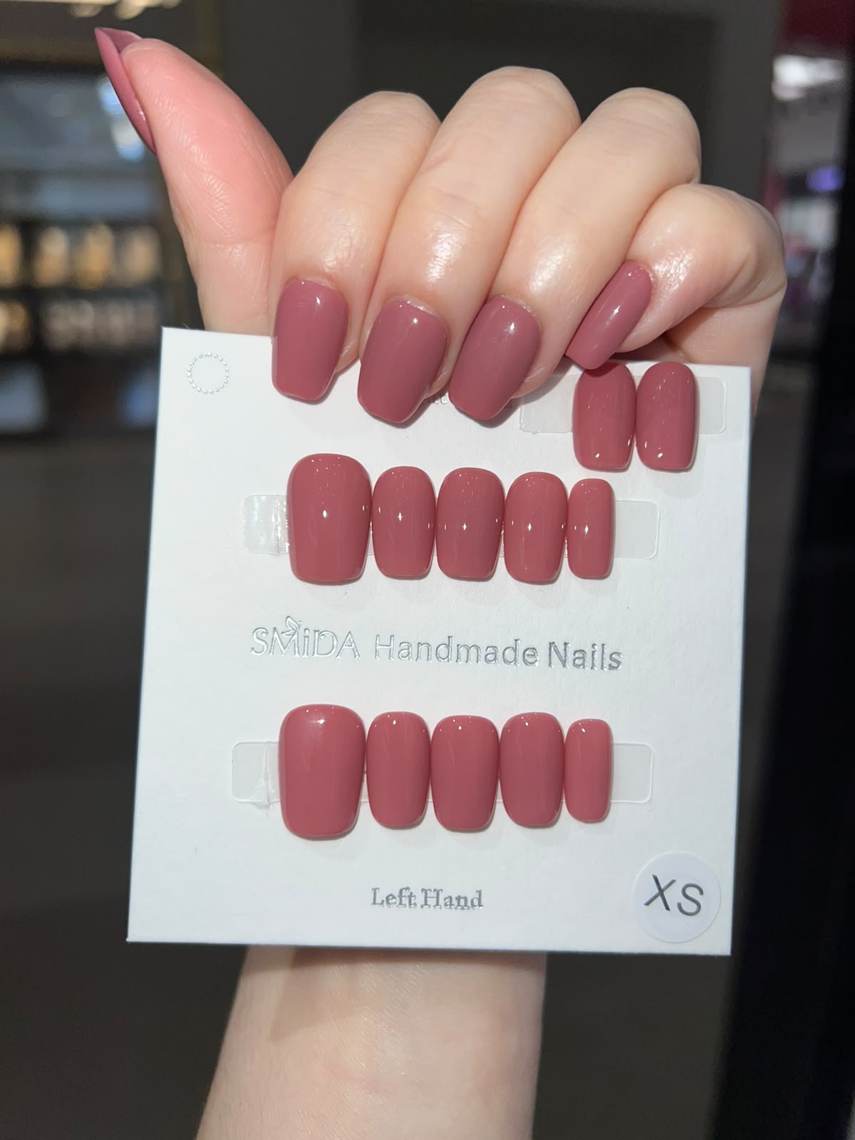 P505 Solid Press-On Nails - Clean Korean Nail Tips | SMiDA Dubai