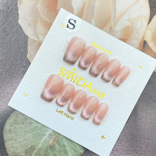 Handmade nails E502-sBallerina