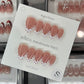 pink square french tip press-on nails by SMiDA — F403