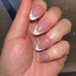 pink square french tip press-on nails by SMiDA — F403 view 2