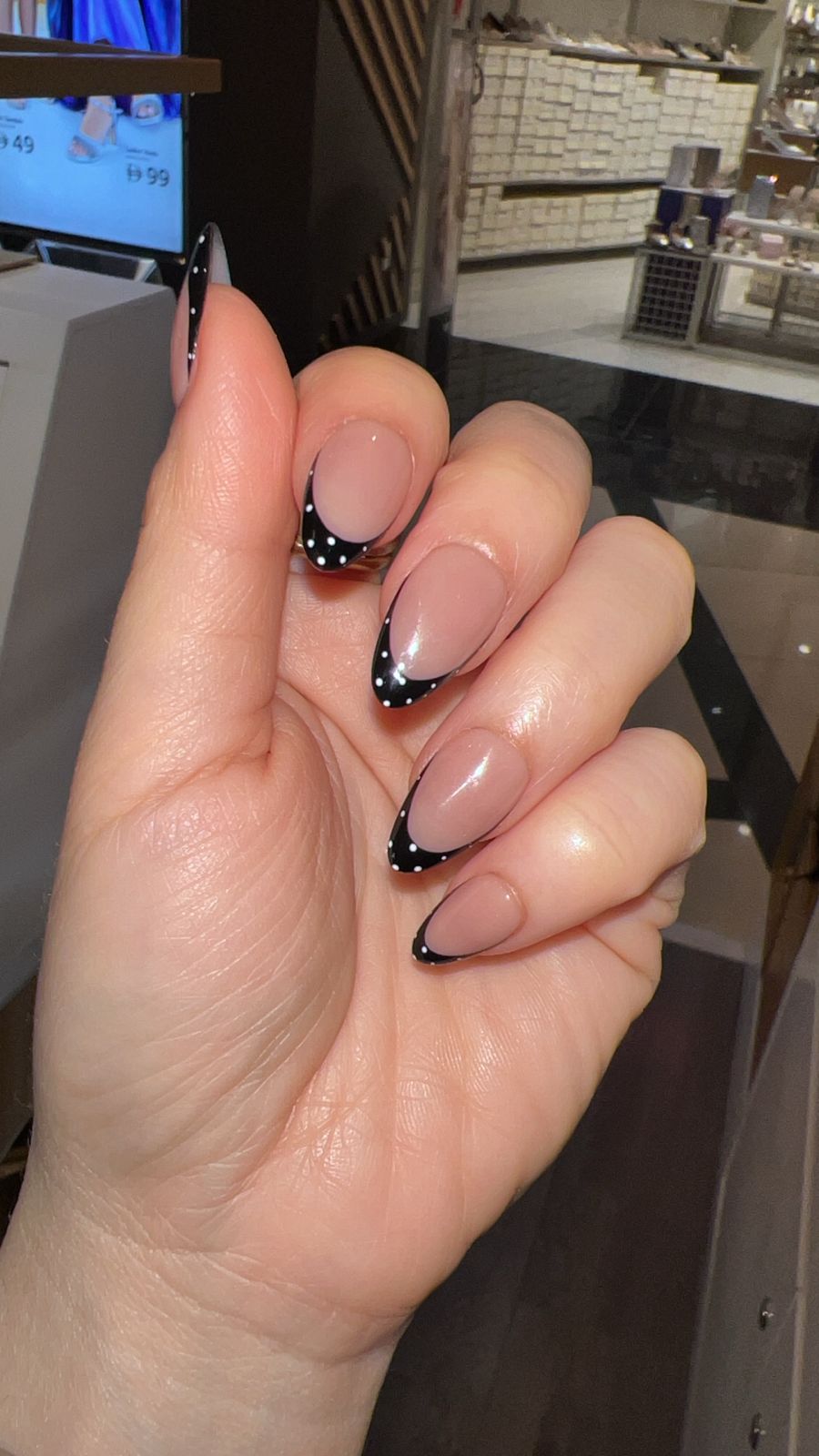 pink square french tip press-on nails by SMiDA — F404 view 2