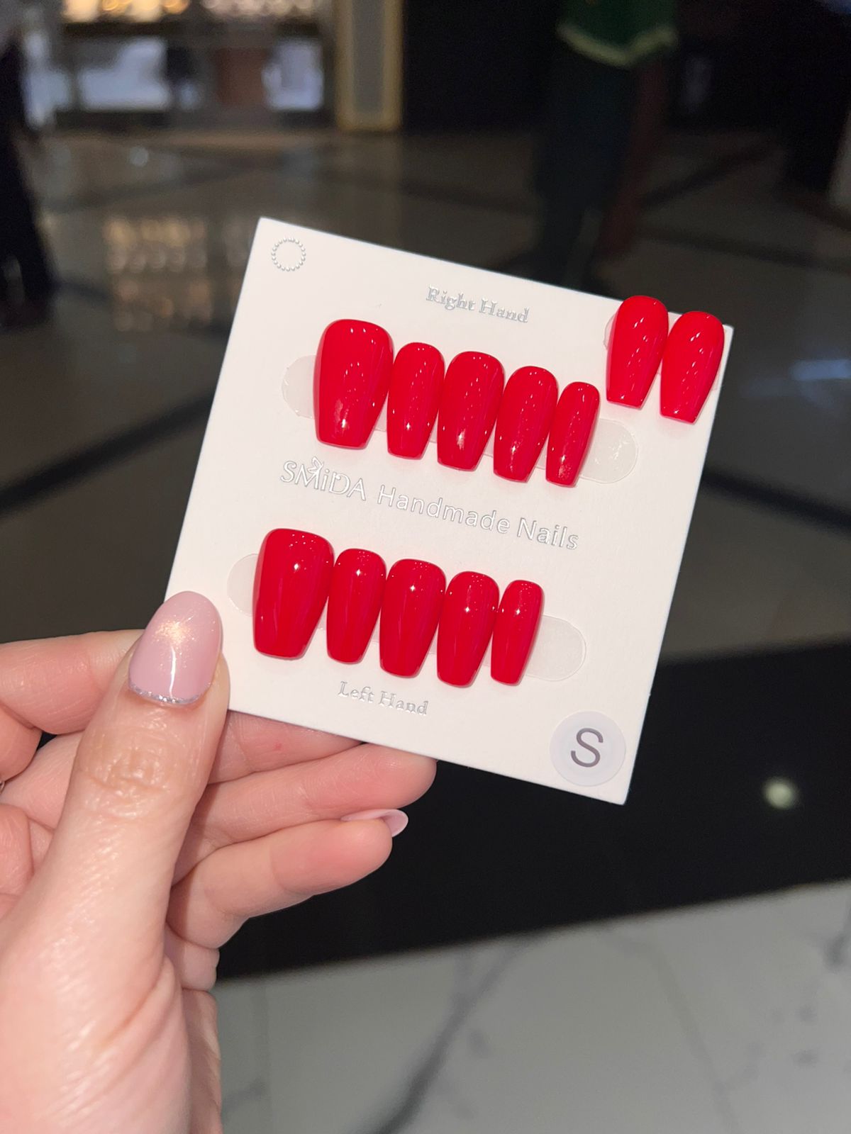solid press-on nails by SMiDA — P496