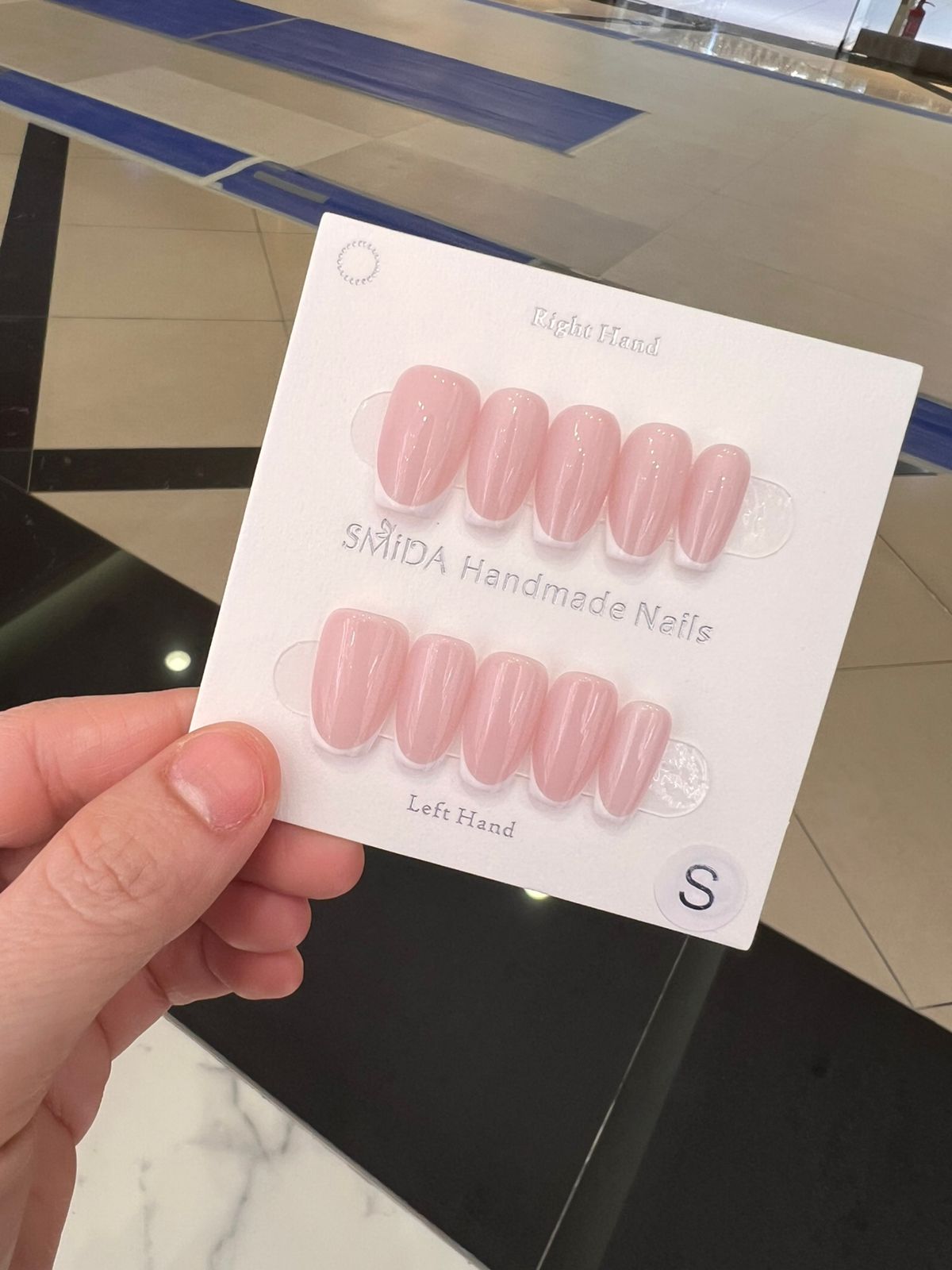 french tip press-on nails by SMiDA — F294