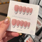 F409 French Tip Press-On Nails - Reusable Korean Nails | SMiDA Dubai