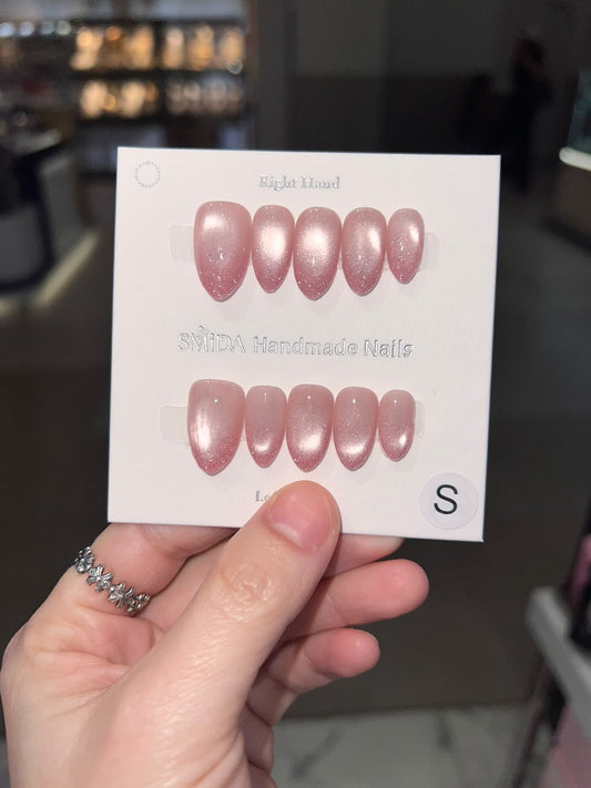 P504 Solid Press-On Nails - Clean Korean Nail Tips | SMiDA Dubai