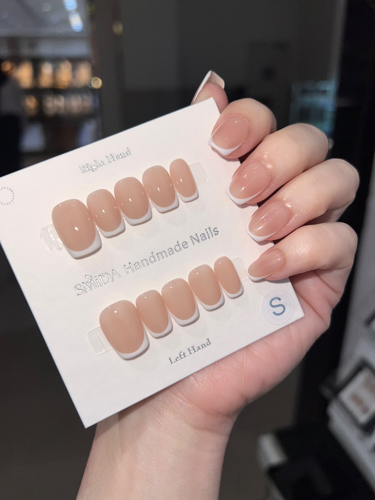 French Tip Press-On Nails UAE - F414