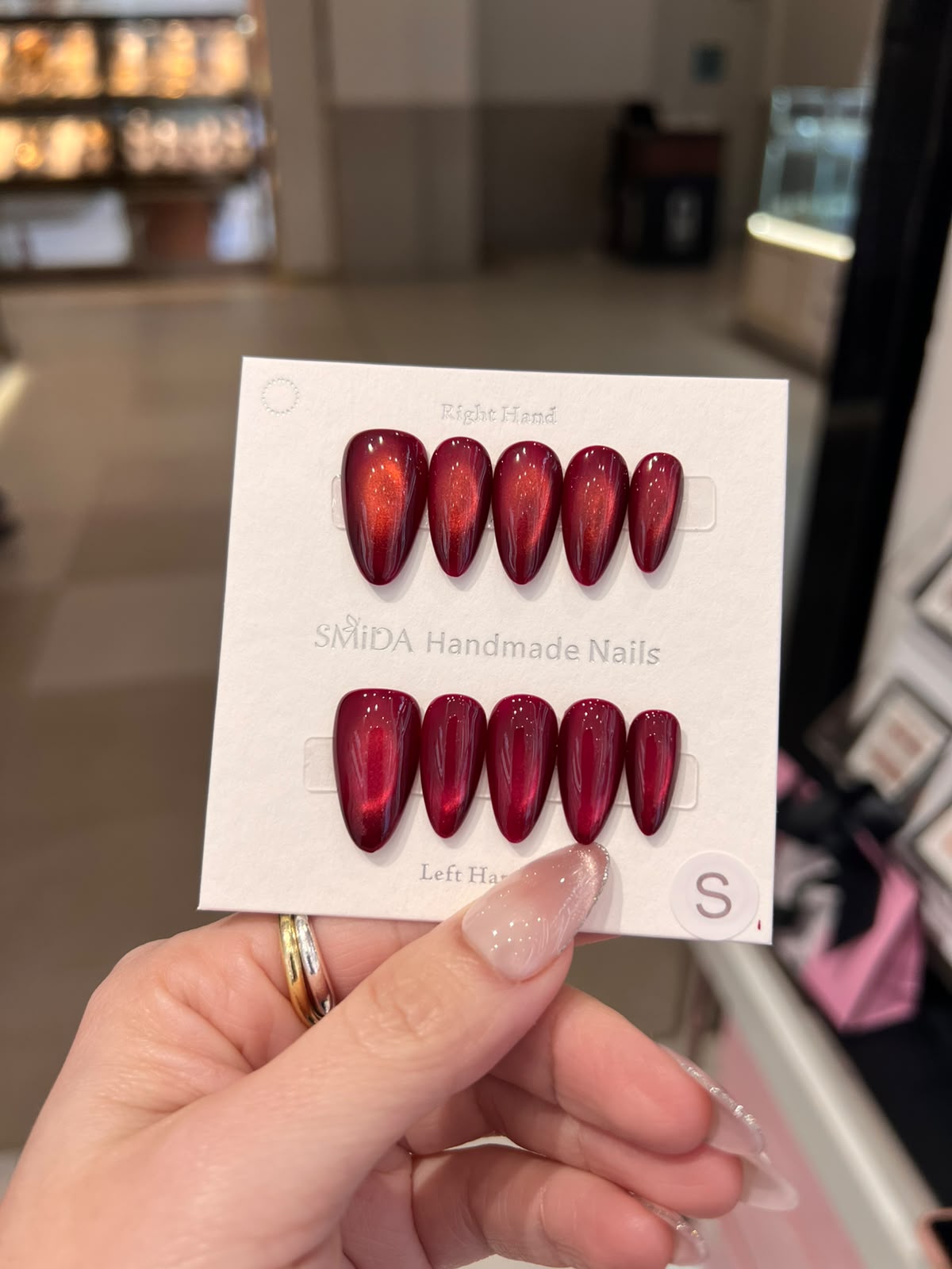 Pink Almond Press-On Nails E802 | SMiDA
