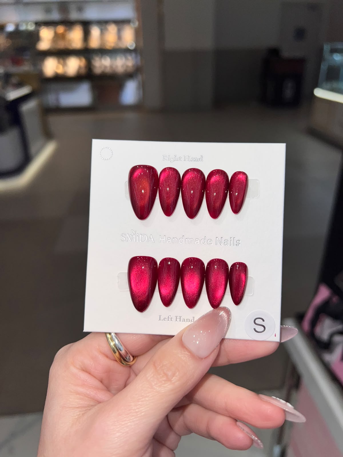 Pink Almond Press-On Nails E802 | SMiDA