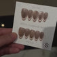 Brown Almond Natural Press-On Nails E518 | SMiDA